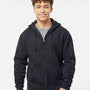 Independent Trading Co. Mens Full Zip Hooded Sweatshirt Hoodie - Black - NEW