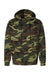 Code Five 3969 Mens Fleece Hooded Sweatshirt Hoodie Green Woodland Flat Front