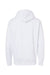 Independent Trading Co. IND4000 Mens Hooded Sweatshirt Hoodie White Flat Back