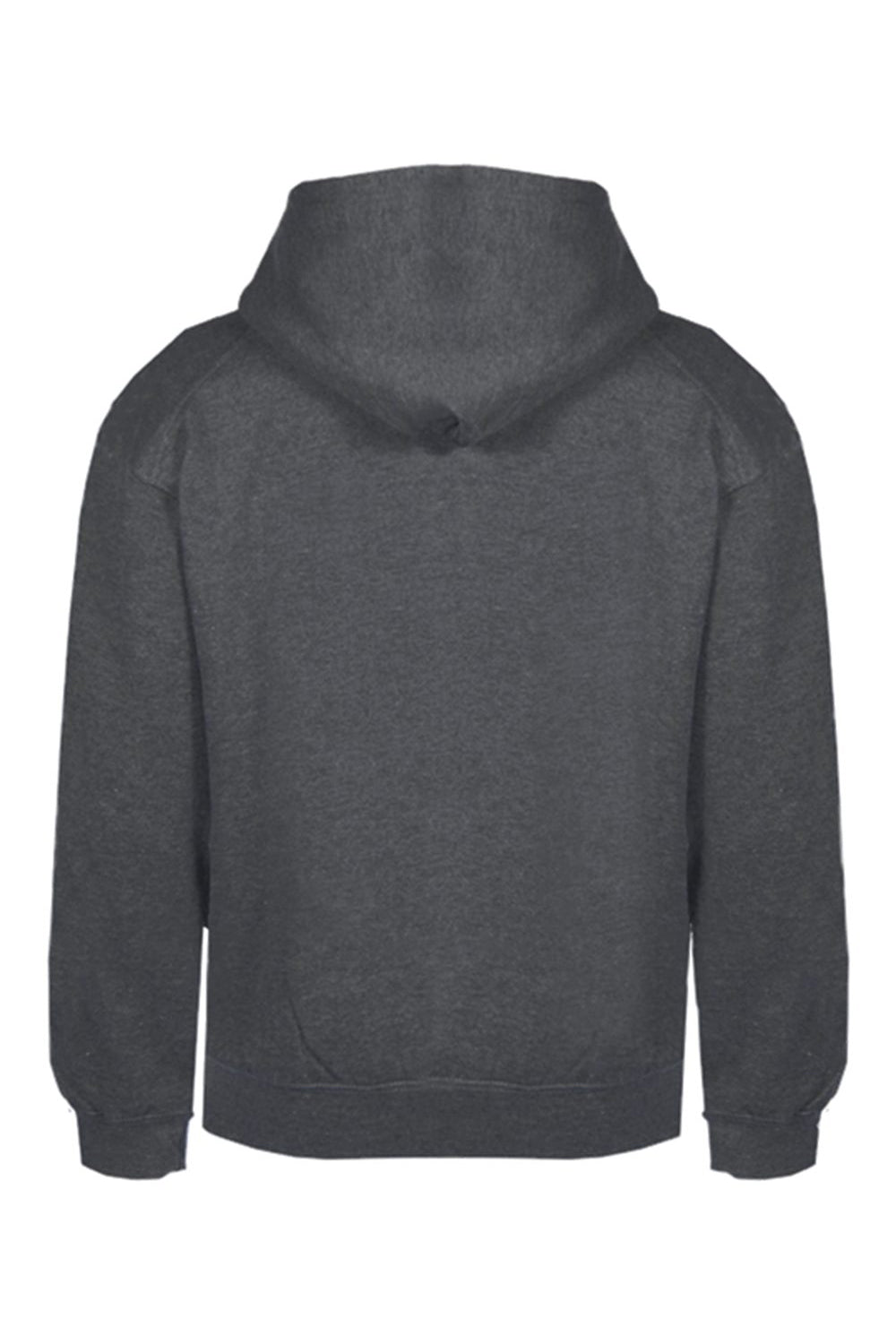 Badger 1254 Mens Hooded Sweatshirt Hoodie Charcoal Grey Flat Back