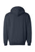 Badger 1254 Mens Hooded Sweatshirt Hoodie Navy Blue Flat Back