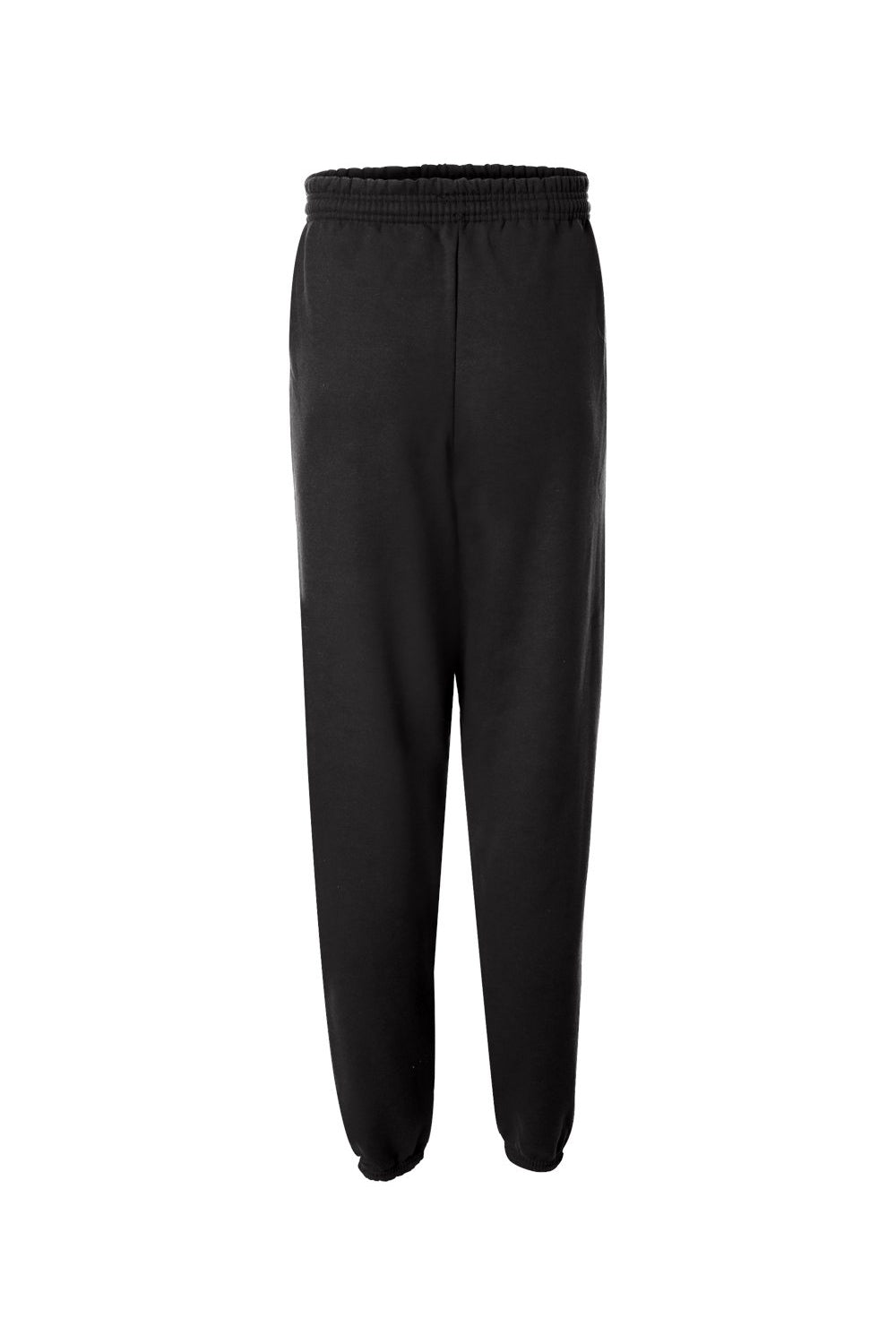 Hanes P650 Mens Ecosmart Sweatpants Black Flat Back