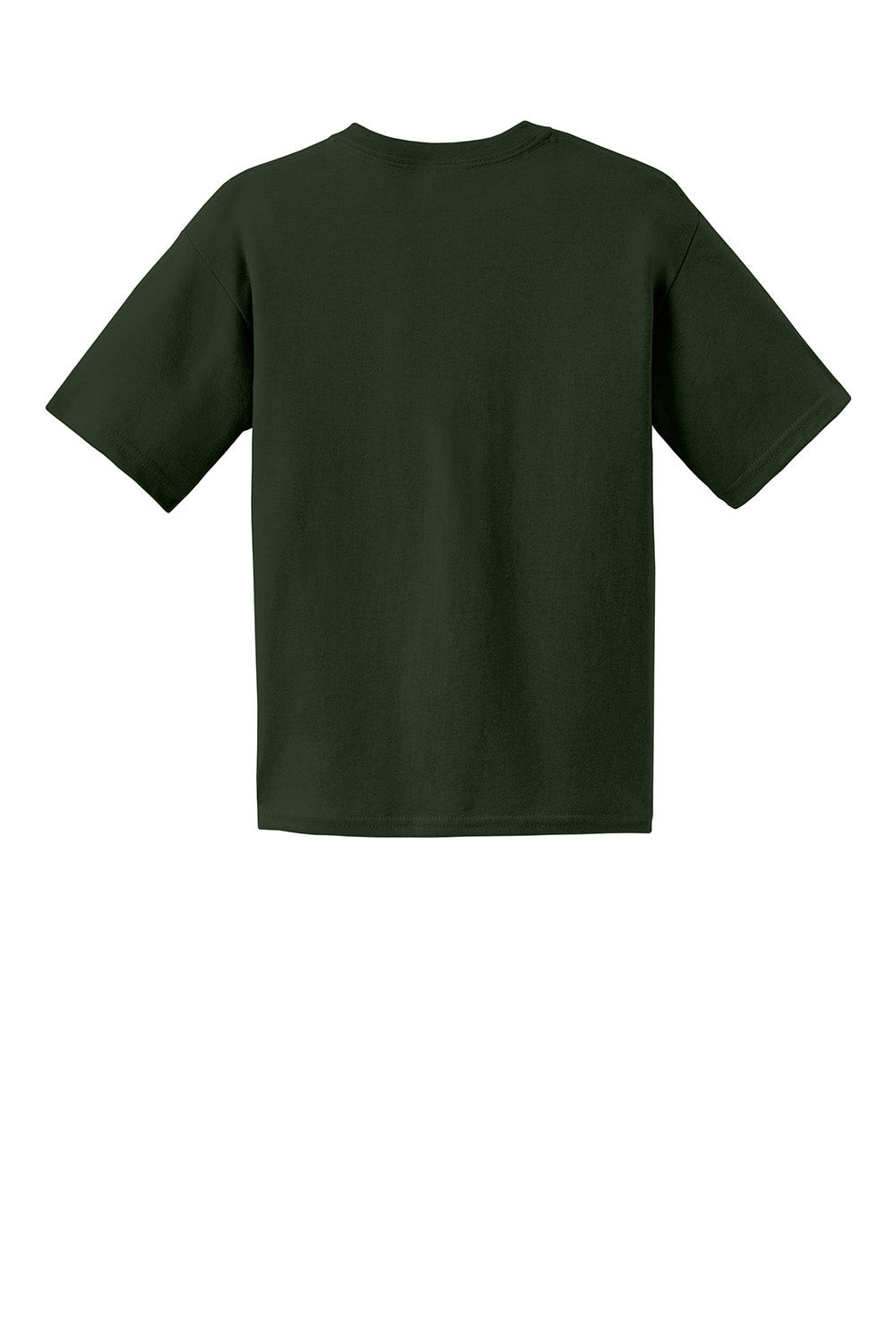 Gildan 2000B/G200B Youth Ultra Short Sleeve Crewneck T-Shirt Forest Green Flat Back