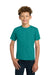 Gildan 2000B/G200B Youth Ultra Short Sleeve Crewneck T-Shirt Jade Dome Green Model Front