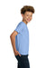 Gildan 2000B/G200B Youth Ultra Short Sleeve Crewneck T-Shirt Light Blue Model Side