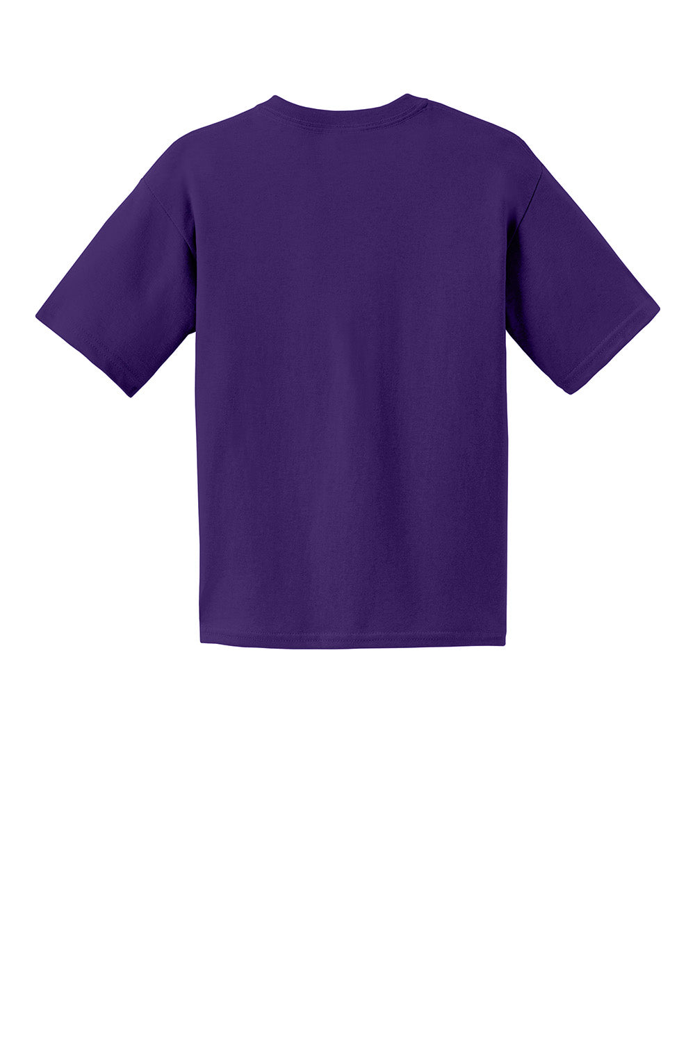 Gildan 2000B/G200B Youth Ultra Short Sleeve Crewneck T-Shirt Purple Flat Back