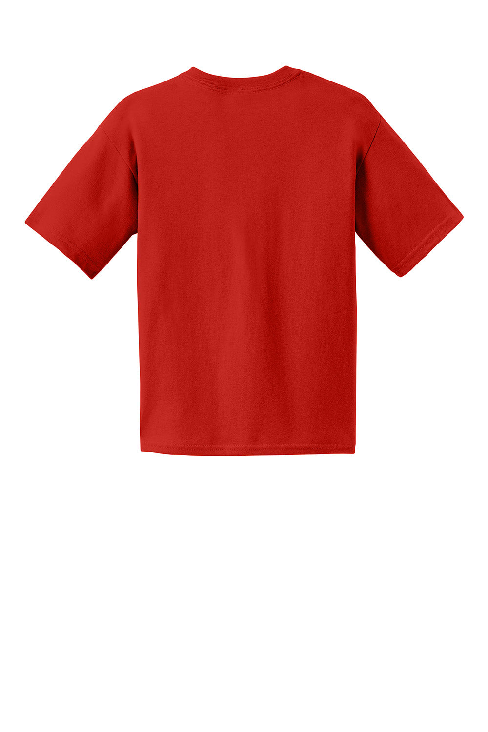 Gildan 2000B/G200B Youth Ultra Short Sleeve Crewneck T-Shirt Red Flat Back