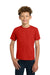 Gildan 2000B/G200B Youth Ultra Short Sleeve Crewneck T-Shirt Red Model Front