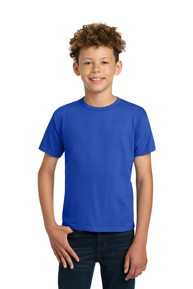 Gildan 2000B/G200B Youth Ultra Short Sleeve Crewneck T-Shirt Royal Blue Model Front