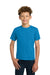 Gildan 2000B/G200B Youth Ultra Short Sleeve Crewneck T-Shirt Sapphire Blue Model Front