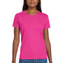 Gildan Womens Ultra Short Sleeve Crewneck T-Shirt - Heliconia Pink