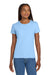 Gildan 2000L/G200L Womens Ultra Short Sleeve Crewneck T-Shirt Light Blue Model Front