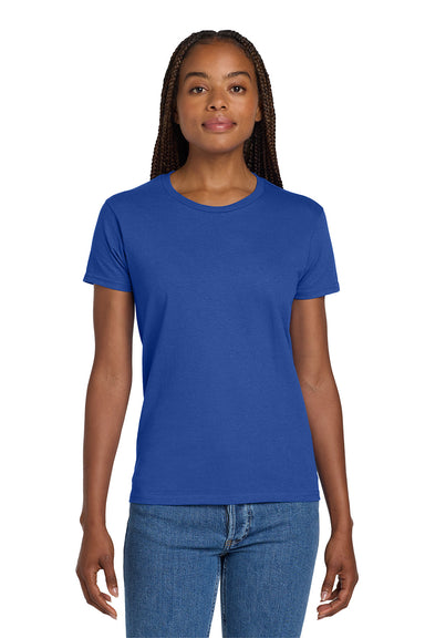 Gildan 2000L/G200L Womens Ultra Short Sleeve Crewneck T-Shirt Royal Blue Model Front