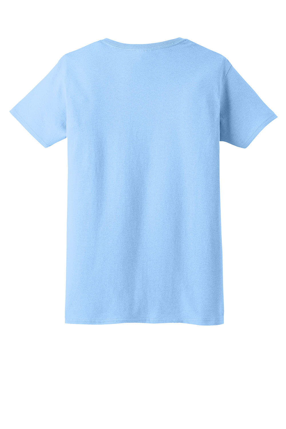 Gildan 2000L/G200L Womens Ultra Short Sleeve Crewneck T-Shirt Light Blue Flat Back