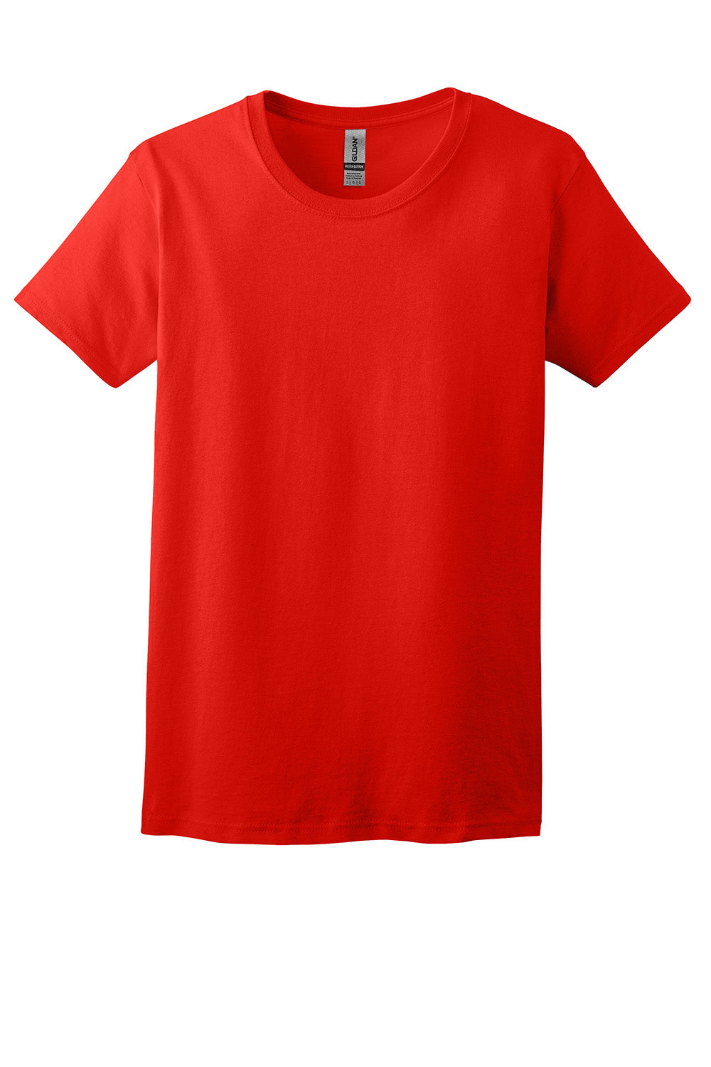 Gildan 2000L/G200L Womens Ultra Short Sleeve Crewneck T-Shirt Red Flat Front