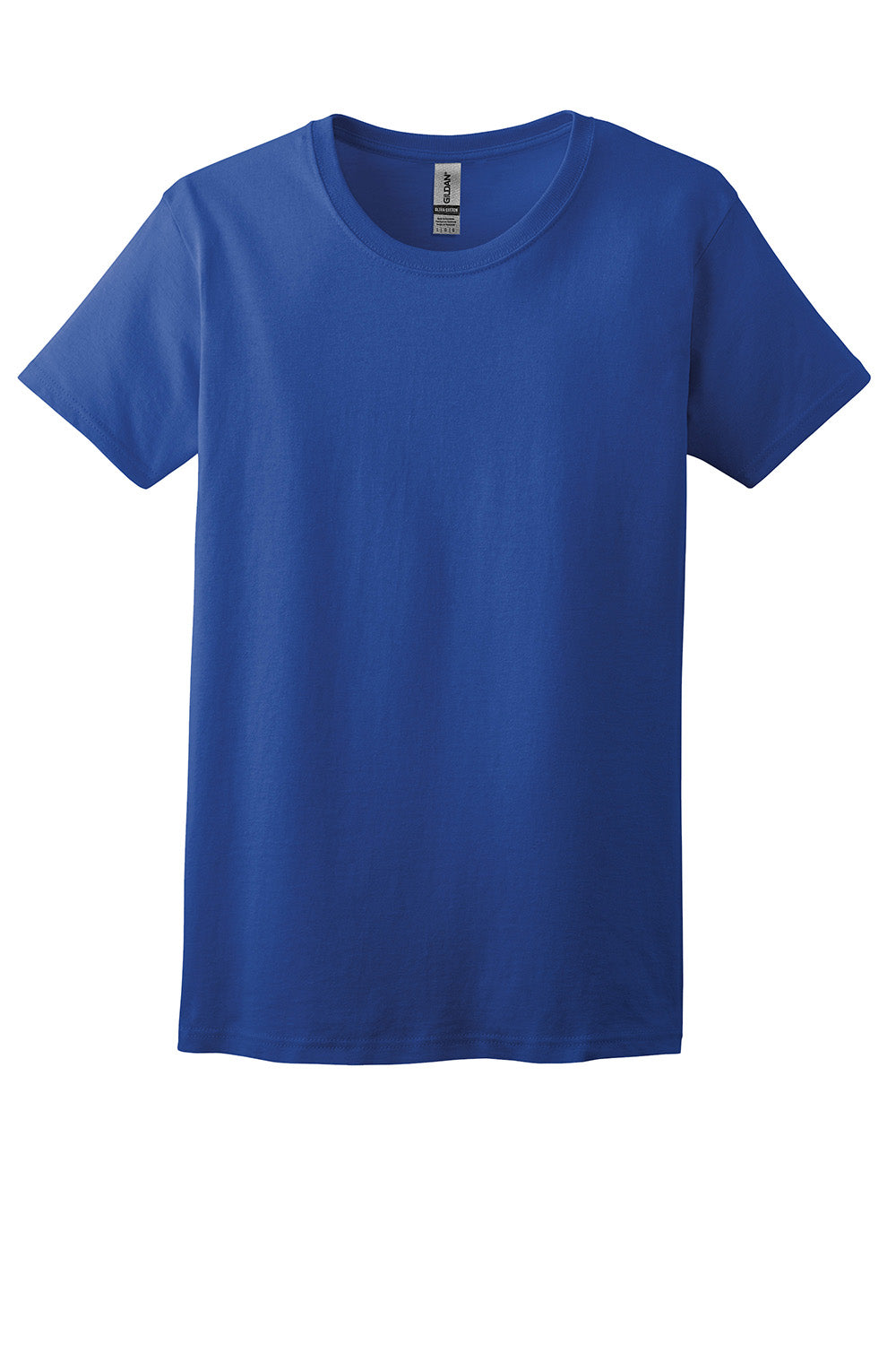 Gildan 2000L/G200L Womens Ultra Short Sleeve Crewneck T-Shirt Royal Blue Flat Front