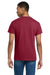 Gildan 2000/G200/G200T Mens Ultra Short Sleeve Crewneck T-Shirt Antique Cherry Red Model Back