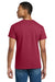 Gildan 2000/G200/G200T Mens Ultra Short Sleeve Crewneck T-Shirt Cardinal Red Model Back