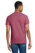 Gildan 2000/G200/G200T Mens Ultra Short Sleeve Crewneck T-Shirt Heather Cardinal Red Model Back