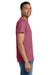 Gildan 2000/G200/G200T Mens Ultra Short Sleeve Crewneck T-Shirt Heather Cardinal Red Model Side