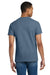 Gildan 2000/G200/G200T Mens Ultra Short Sleeve Crewneck T-Shirt Heather Indigo Blue Model Back