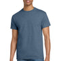 Gildan Mens Ultra Short Sleeve Crewneck T-Shirt - Heather Indigo Blue