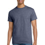 Gildan Mens Ultra Short Sleeve Crewneck T-Shirt - Heather Navy Blue