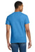 Gildan 2000/G200/G200T Mens Ultra Short Sleeve Crewneck T-Shirt Heather Sapphire Blue Model Back