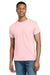 Gildan 2000/G200/G200T Mens Ultra Short Sleeve Crewneck T-Shirt Light Pink Model Front