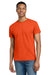 Gildan 2000/G200/G200T Mens Ultra Short Sleeve Crewneck T-Shirt Orange Model Front