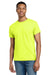 Gildan 2000/G200/G200T Mens Ultra Short Sleeve Crewneck T-Shirt Safety Green Model Front