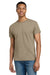 Gildan 2000/G200/G200T Mens Ultra Short Sleeve Crewneck T-Shirt Tan Model Front