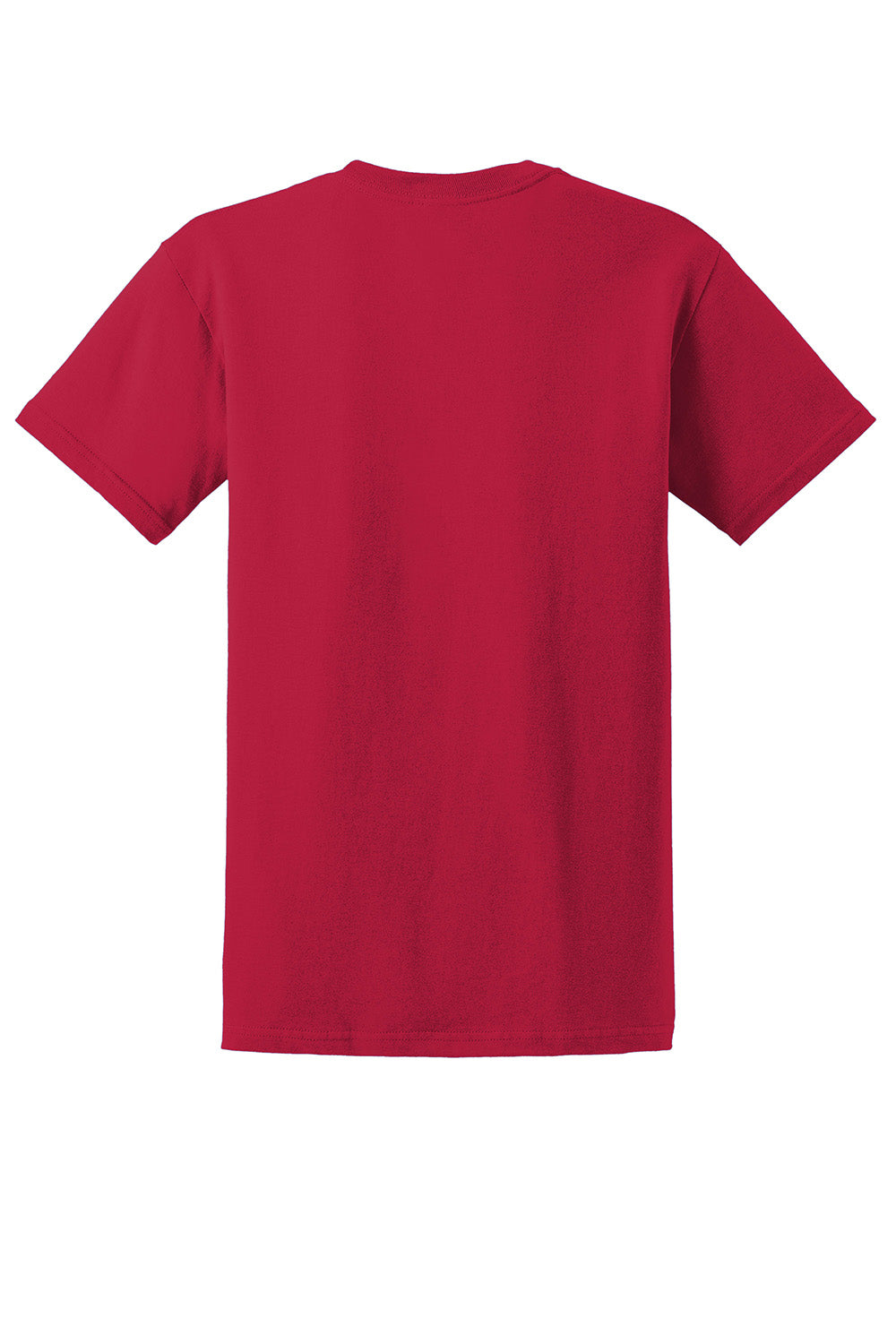 Gildan 2000/G200/G200T Mens Ultra Short Sleeve Crewneck T-Shirt Cherry Red Flat Back