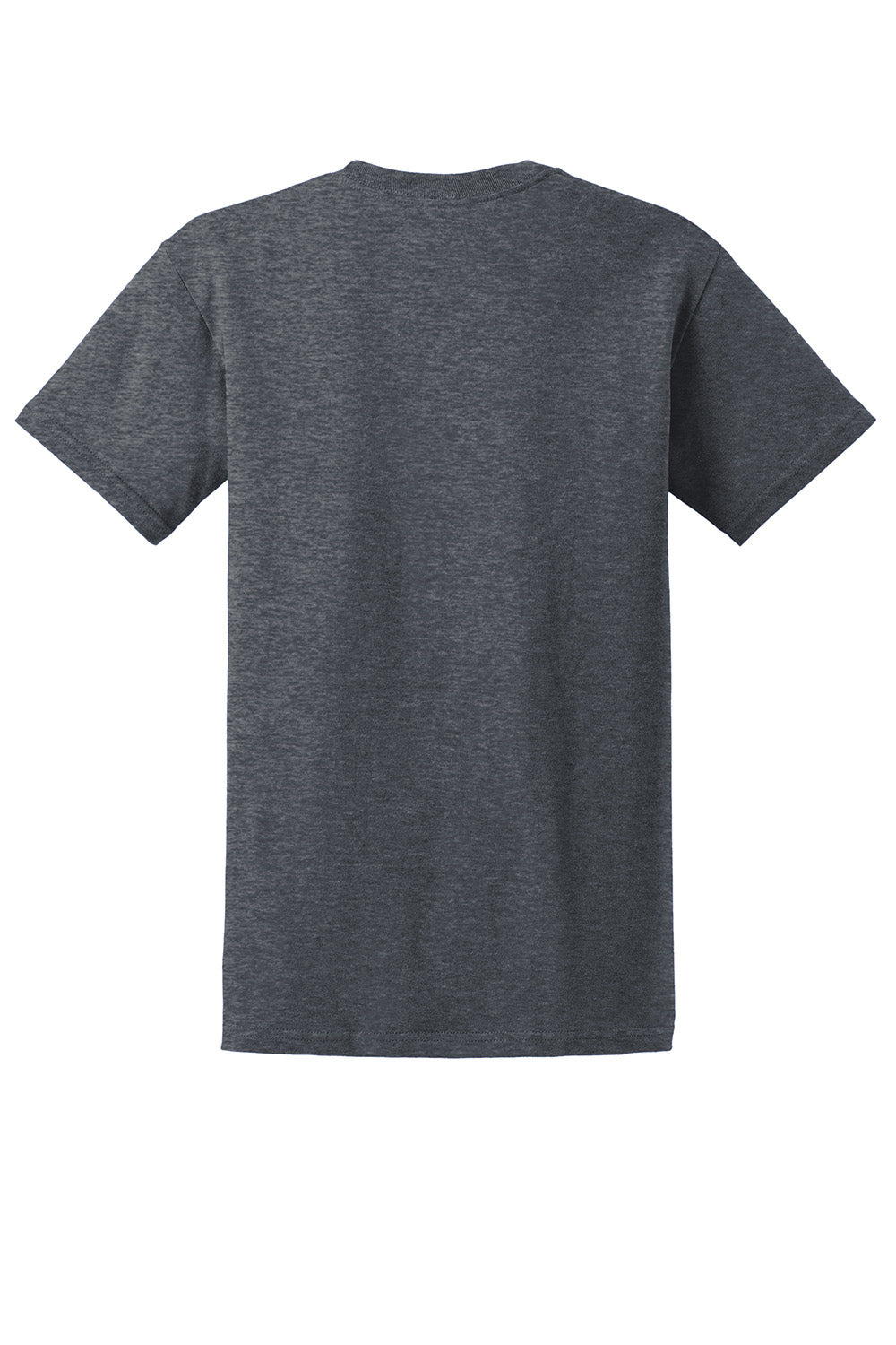 Gildan 2000/G200/G200T Mens Ultra Short Sleeve Crewneck T-Shirt Heather Dark Grey Flat Back