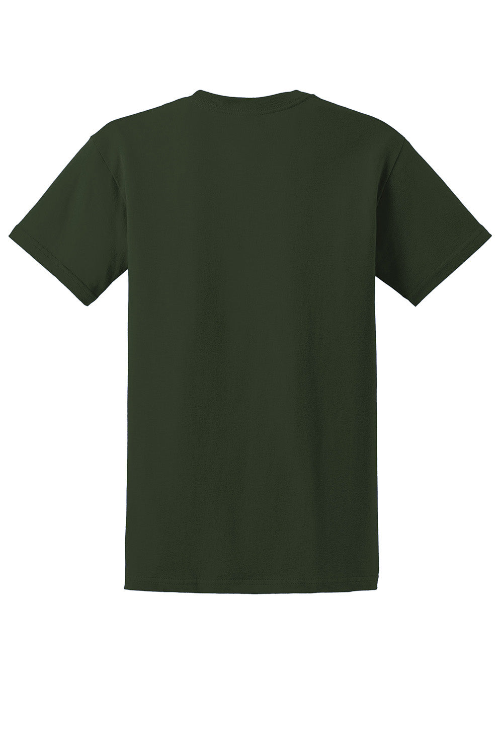 Gildan 2000/G200/G200T Mens Ultra Short Sleeve Crewneck T-Shirt Forest Green Flat Back