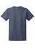 Gildan 2000/G200/G200T Mens Ultra Short Sleeve Crewneck T-Shirt Heather Navy Blue Flat Back