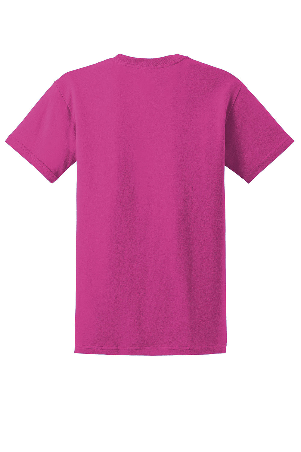 Gildan 2000/G200/G200T Mens Ultra Short Sleeve Crewneck T-Shirt Heliconia Pink Flat Back