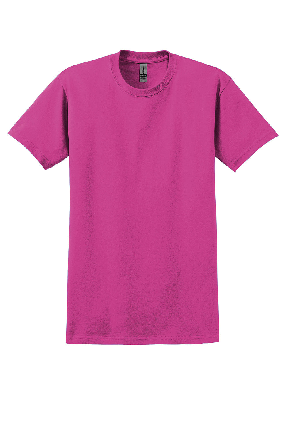 Gildan 2000/G200/G200T Mens Ultra Short Sleeve Crewneck T-Shirt Heliconia Pink Flat Front