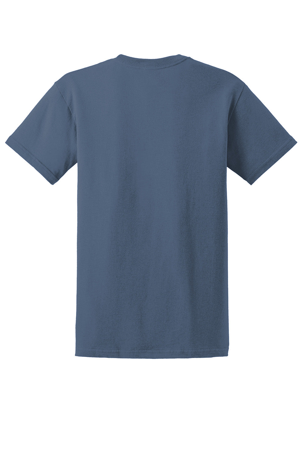 Gildan 2000/G200/G200T Mens Ultra Short Sleeve Crewneck T-Shirt Indigo Blue Flat Back