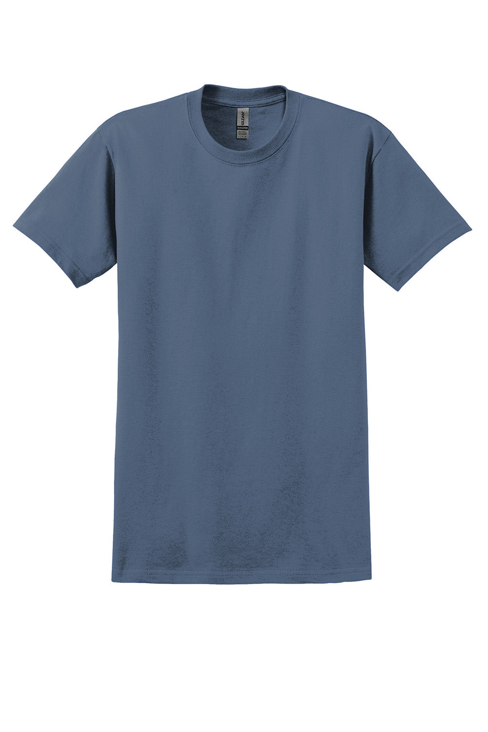 Gildan 2000/G200/G200T Mens Ultra Short Sleeve Crewneck T-Shirt Indigo Blue Flat Front