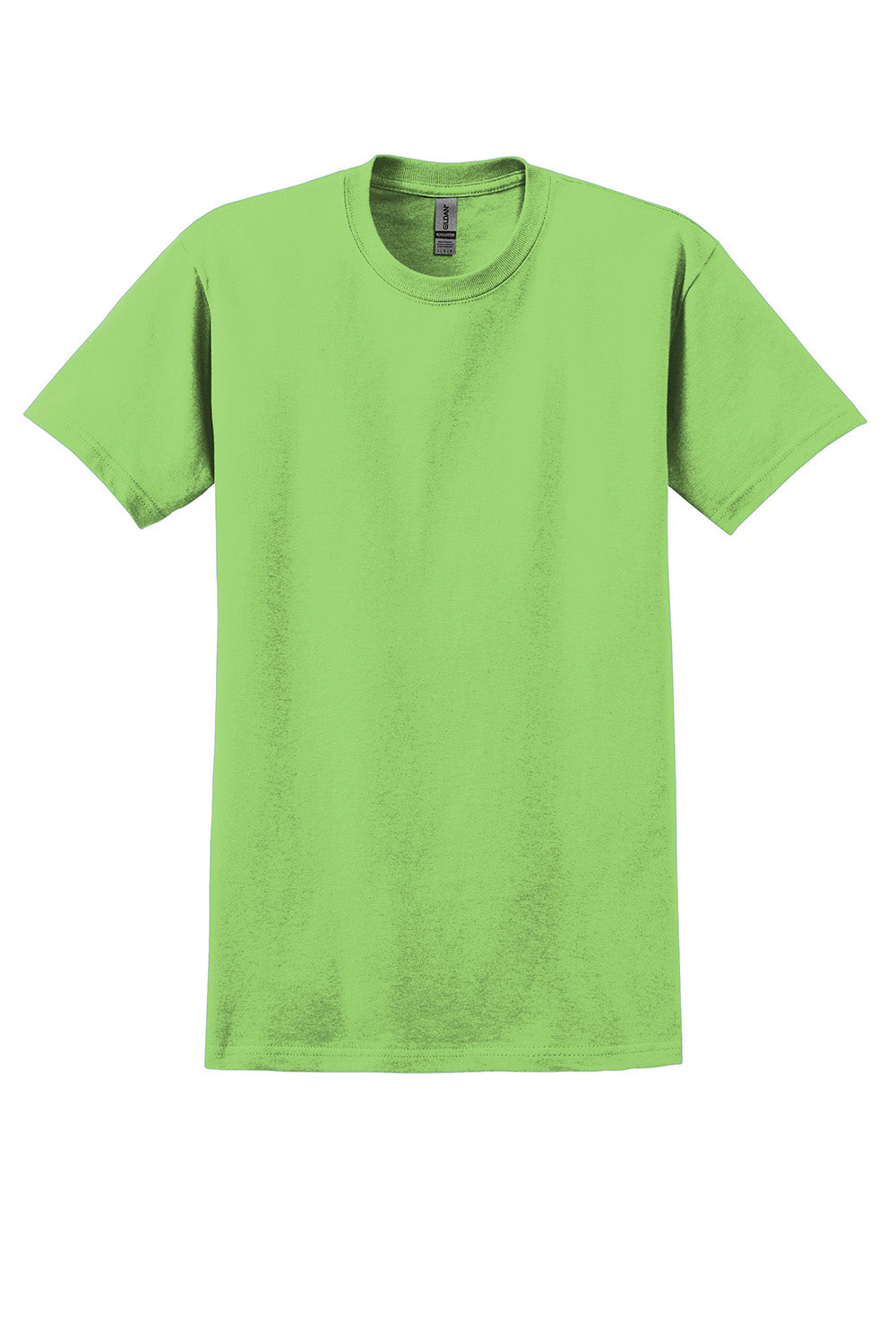 Gildan 2000/G200/G200T Mens Ultra Short Sleeve Crewneck T-Shirt Lime Green Flat Front