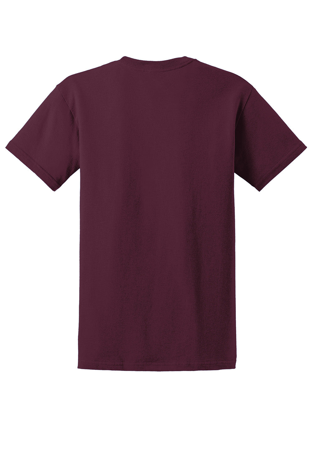 Gildan 2000/G200/G200T Mens Ultra Short Sleeve Crewneck T-Shirt Maroon Flat Back