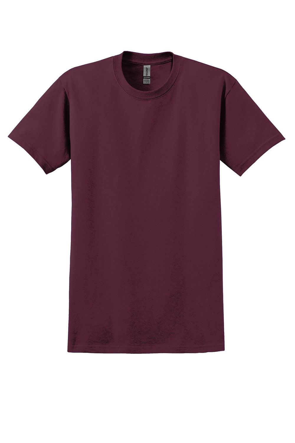 Gildan 2000/G200/G200T Mens Ultra Short Sleeve Crewneck T-Shirt Maroon Flat Front