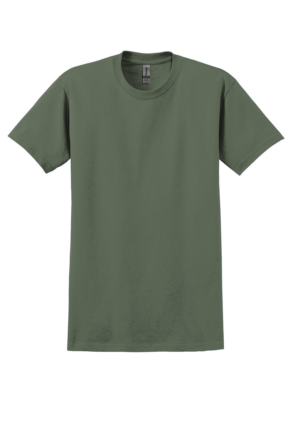 Gildan 2000/G200/G200T Mens Ultra Short Sleeve Crewneck T-Shirt Military Green Flat Front