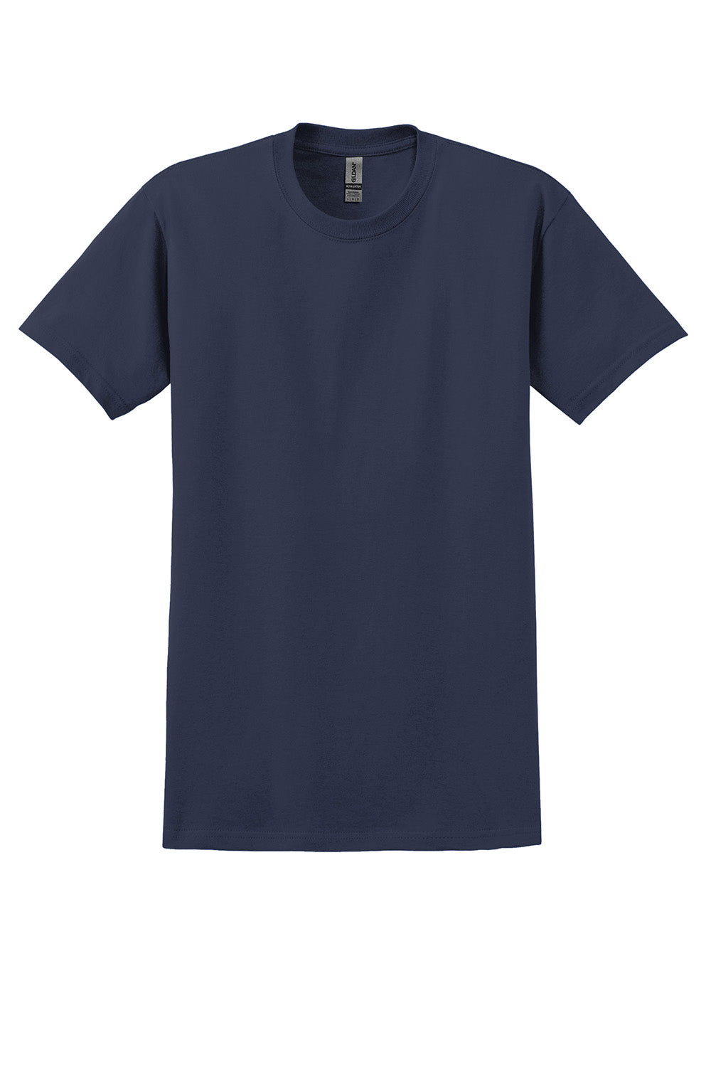 Gildan 2000/G200/G200T Mens Ultra Short Sleeve Crewneck T-Shirt Navy Blue Flat Front