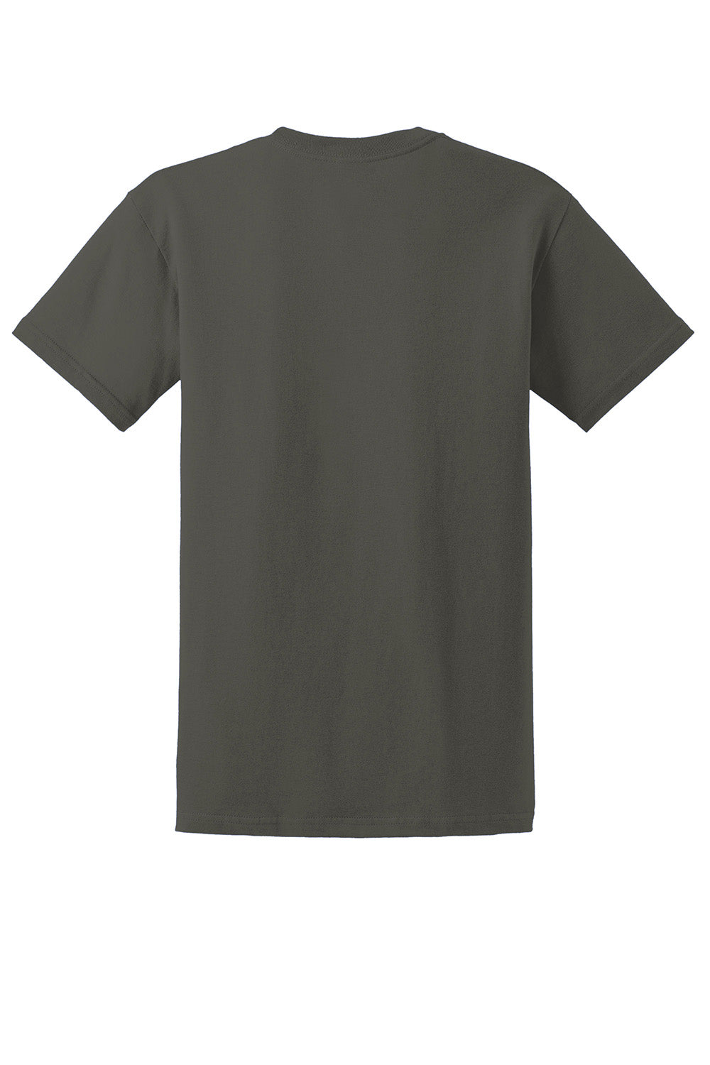 Gildan 2000/G200/G200T Mens Ultra Short Sleeve Crewneck T-Shirt Olive Green Flat Back