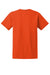 Gildan 2000/G200/G200T Mens Ultra Short Sleeve Crewneck T-Shirt Orange Flat Back