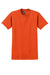 Gildan 2000/G200/G200T Mens Ultra Short Sleeve Crewneck T-Shirt Orange Flat Front