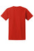 Gildan 2000/G200/G200T Mens Ultra Short Sleeve Crewneck T-Shirt Red Flat Back