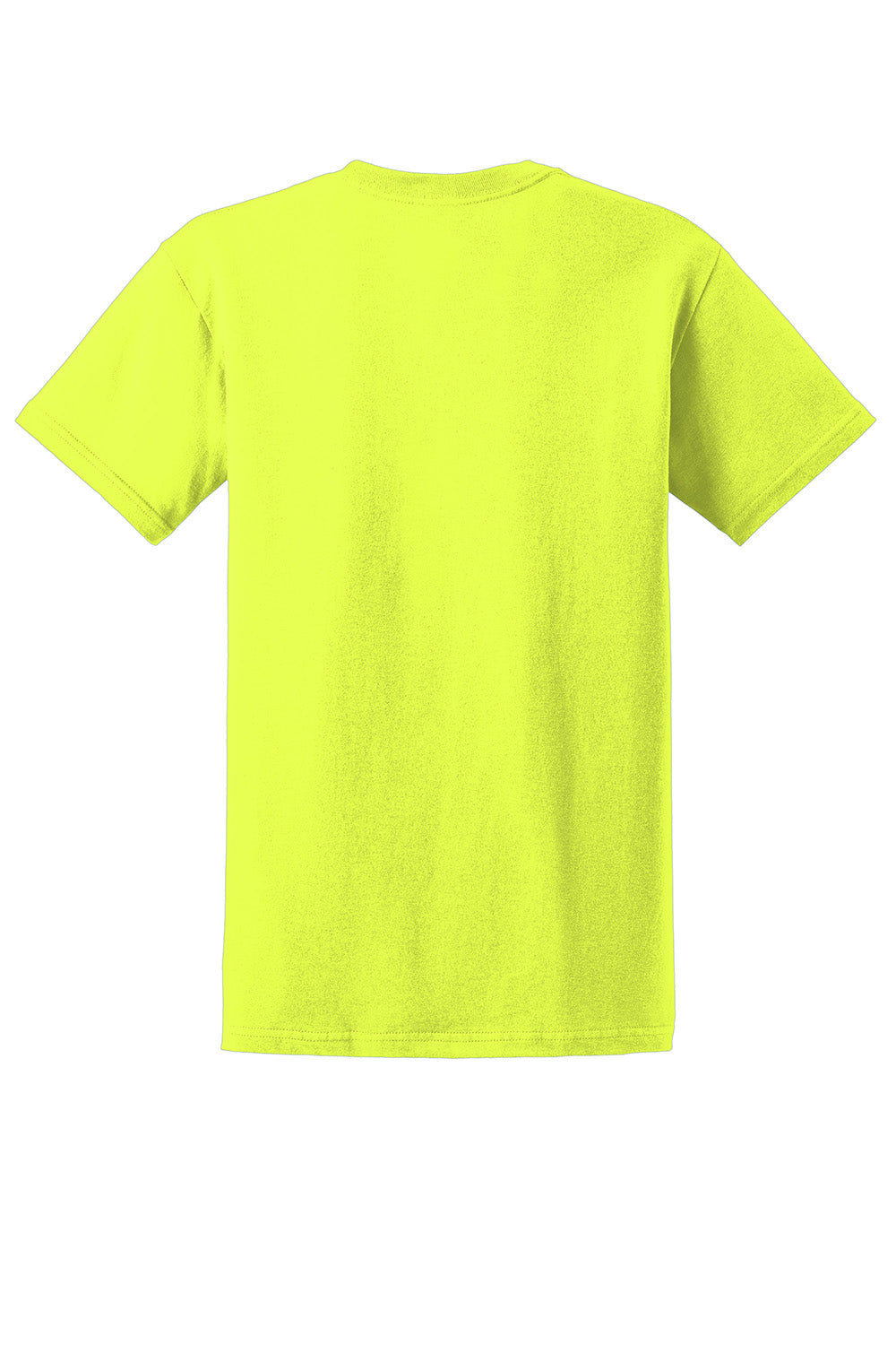 Gildan 2000/G200/G200T Mens Ultra Short Sleeve Crewneck T-Shirt Safety Green Flat Back